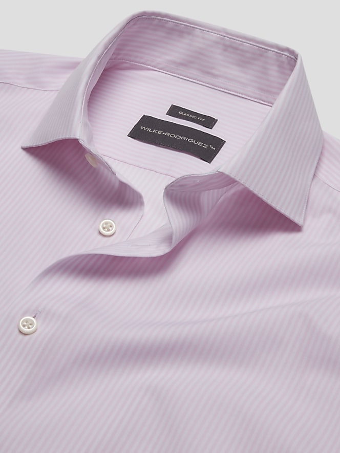 Wilke-Rodriguez Classic Fit Bengal Stripe Dress Shirt