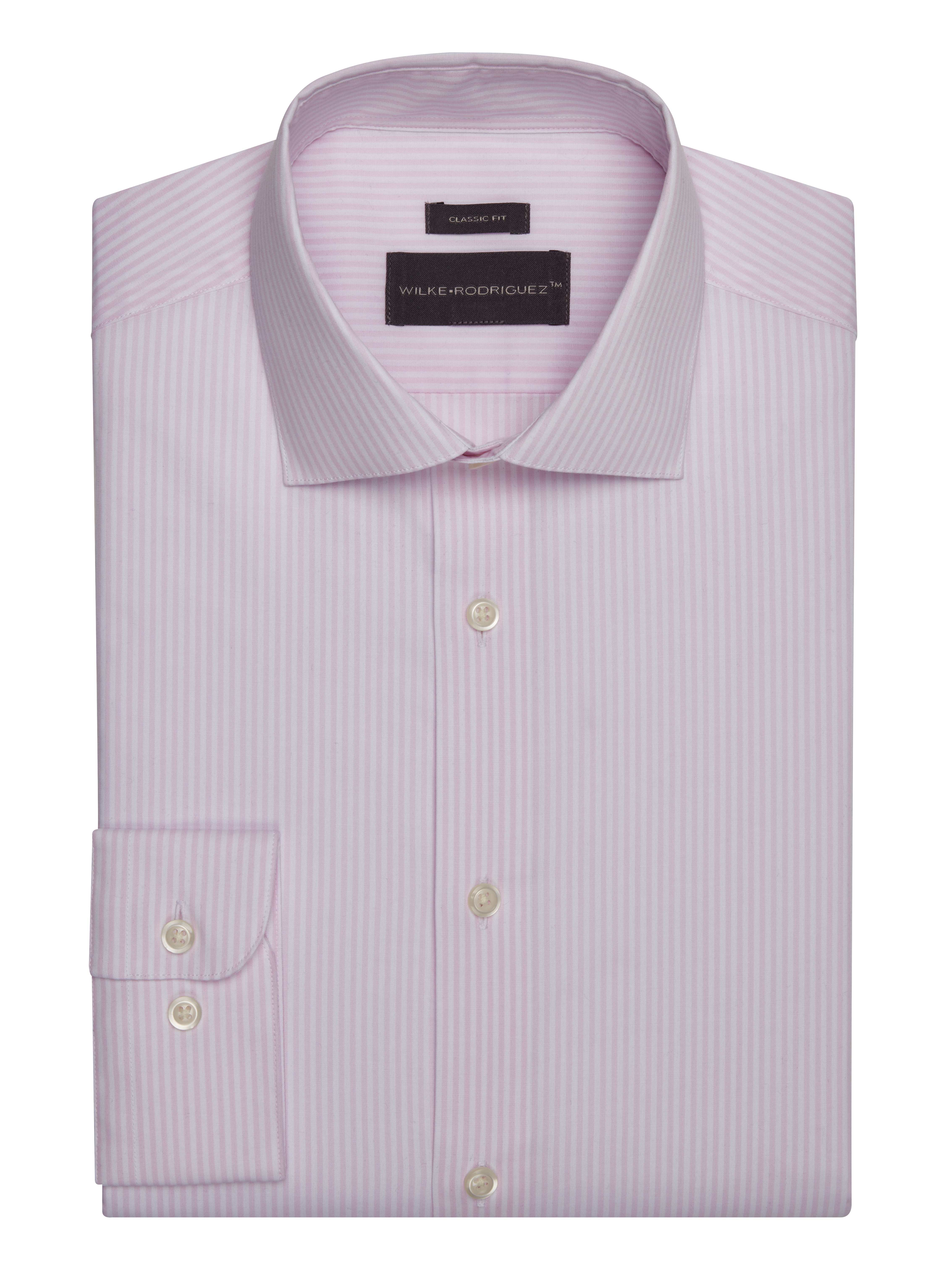 Wilke-Rodriguez Classic Fit Bengal Stripe Dress Shirt