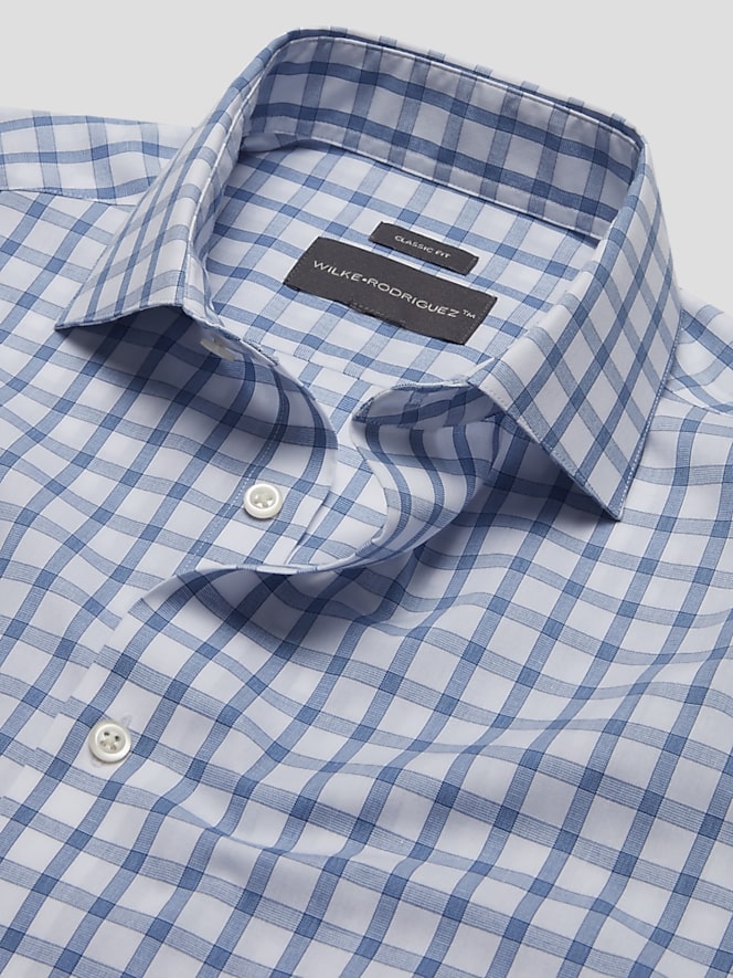 Wilke-Rodriguez Classic Fit Sporty Check Dress Shirt