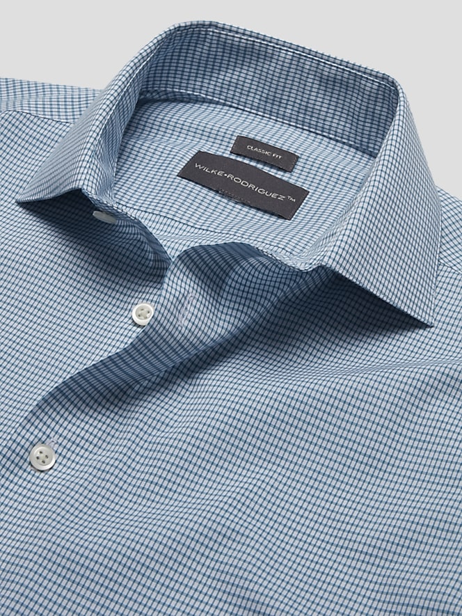 Wilke-Rodriguez Classic Fit Box Check Dress Shirt