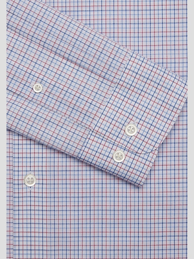 Wilke-Rodriguez Modern Fit Tattersall Plaid Dress Shirt