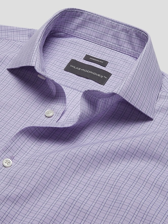 Wilke-Rodriguez Slim Fit End On End Check Shirt