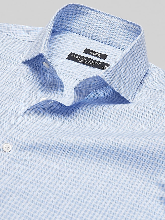 Pronto Uomo Modern Fit Plaid Dress Shirt