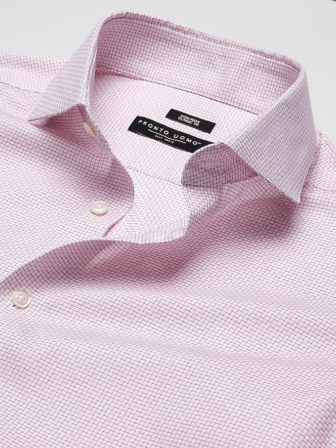 Pronto Uomo Classic Fit Cotton Blend Dress Shirt