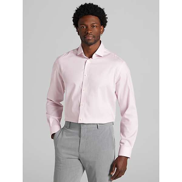 Pronto Uomo Big & Tall Men's Classic Fit Cotton Blend Dress Shirt Red - Size: 16 1/2 36/37 - Only Available at Men's Wearhouse TMW58B965724