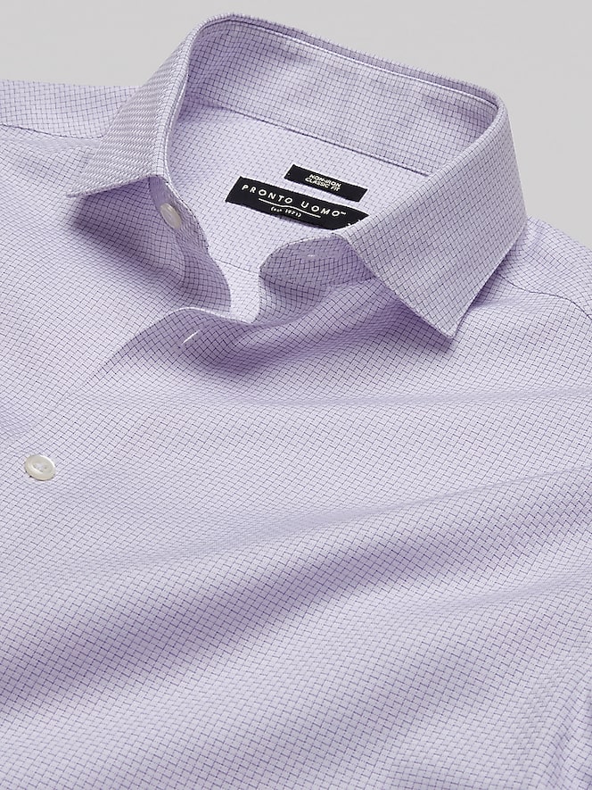 Pronto Uomo Classic Fit Cotton Blend Dress Shirt