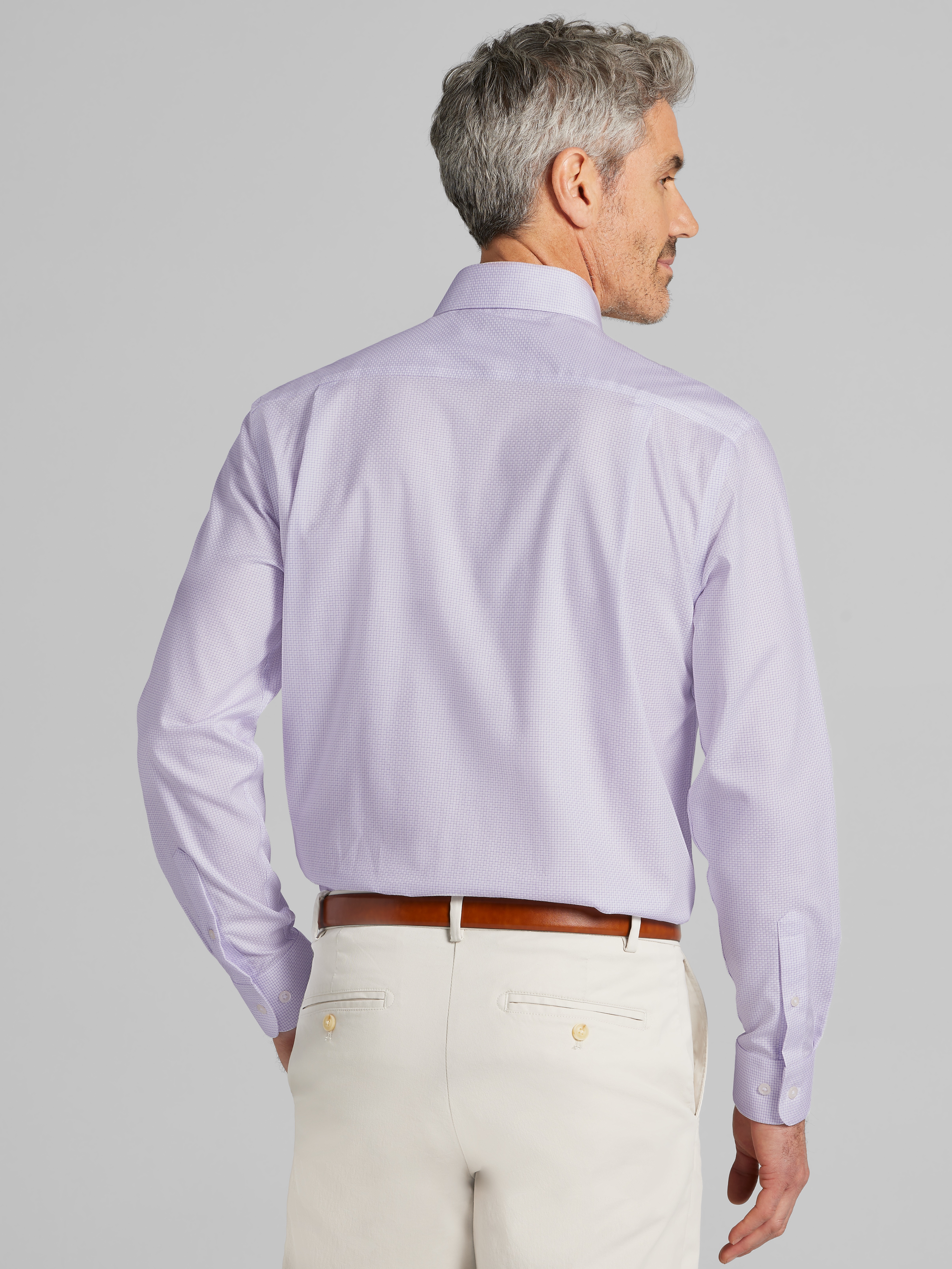 Classic Fit Cotton Blend Dress Shirt