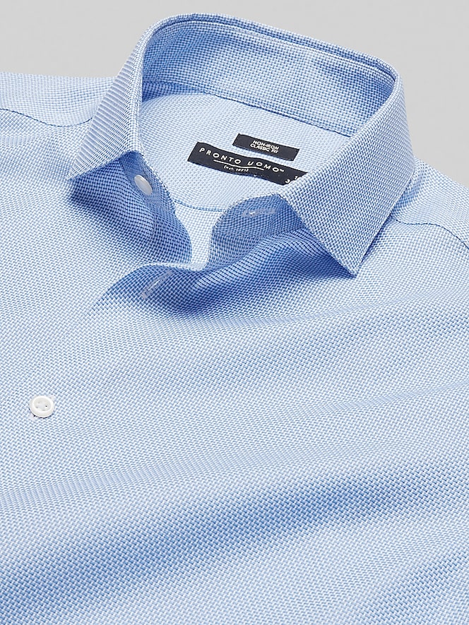 Pronto Uomo Classic Fit Cotton Blend Dress Shirt