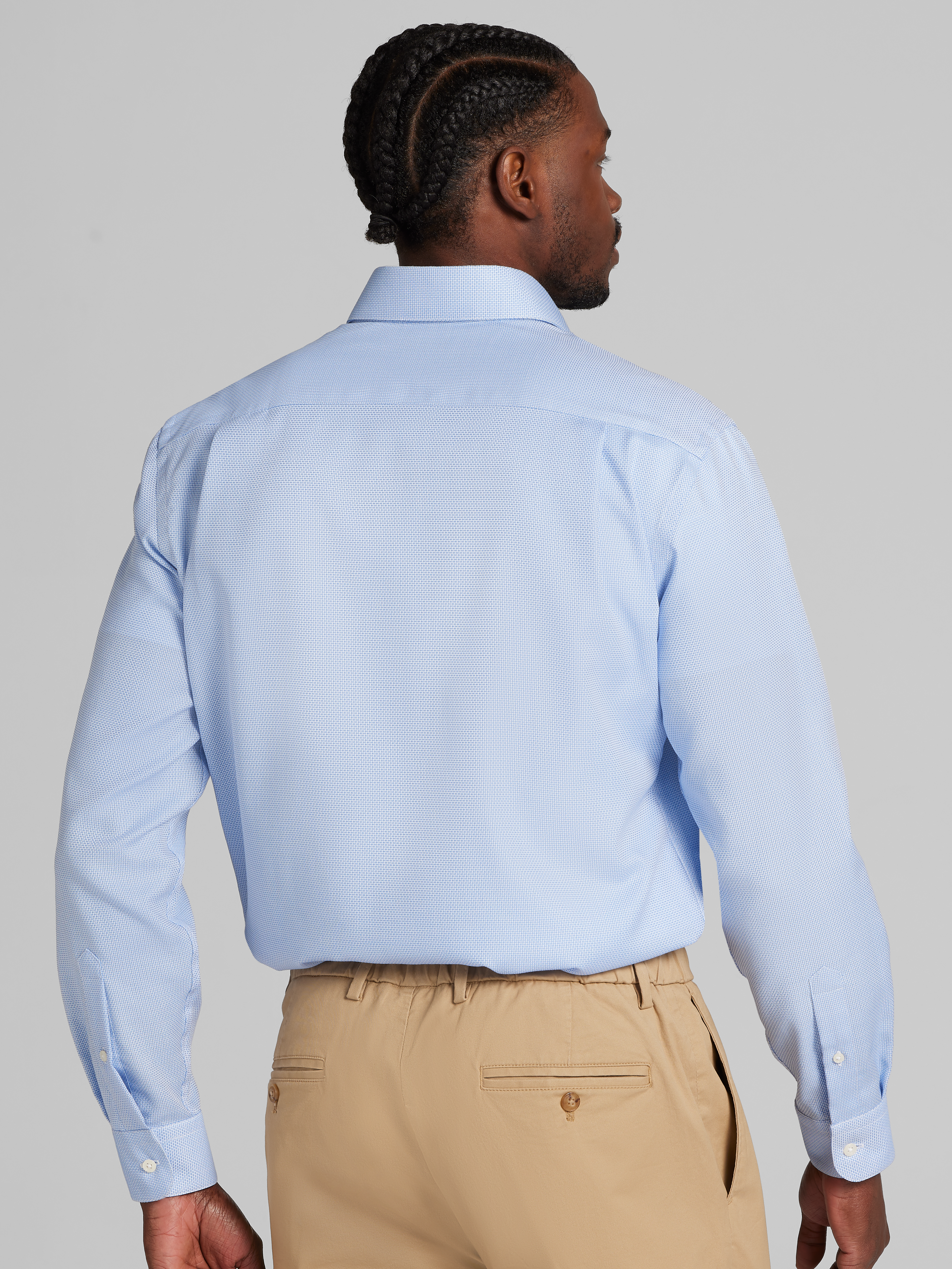 Classic Fit Cotton Blend Dress Shirt