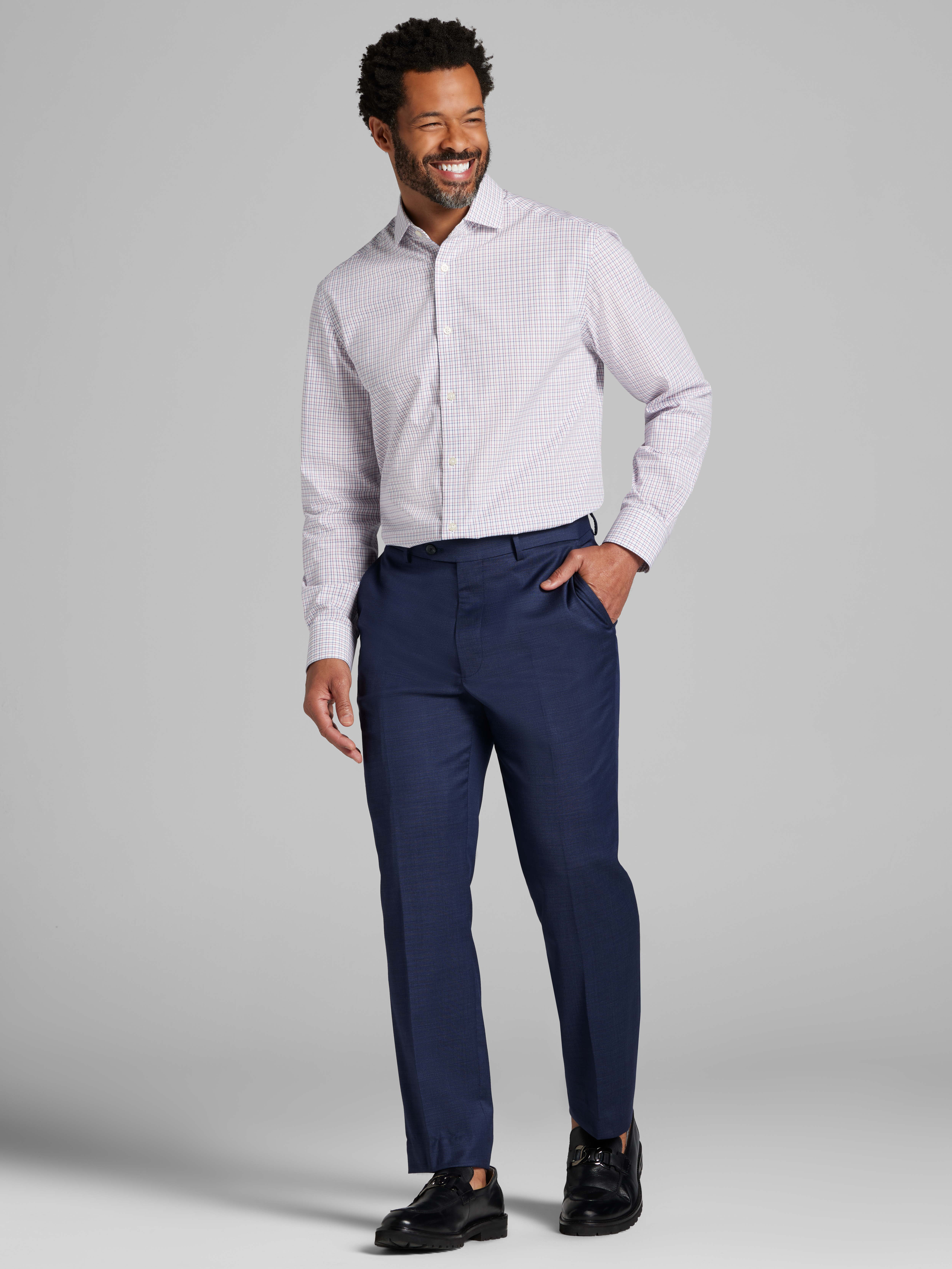 Classic Fit Tattersall Dress Shirt