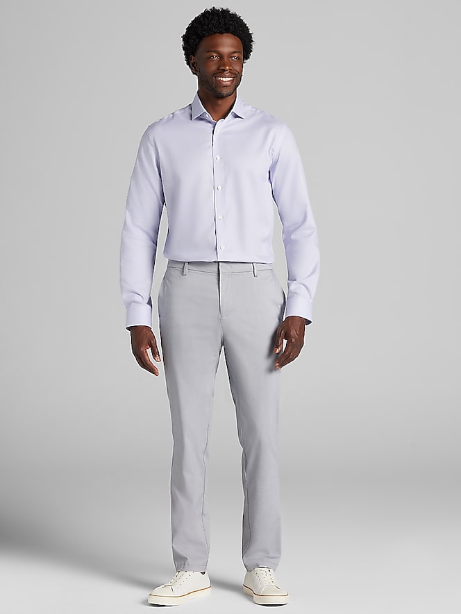 Pronto Uomo Modern Fit Mini Dobby Dress Shirt