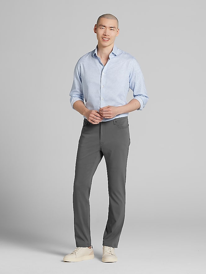 Pronto Uomo Classic Fit Small Tattersall Dress Shirt