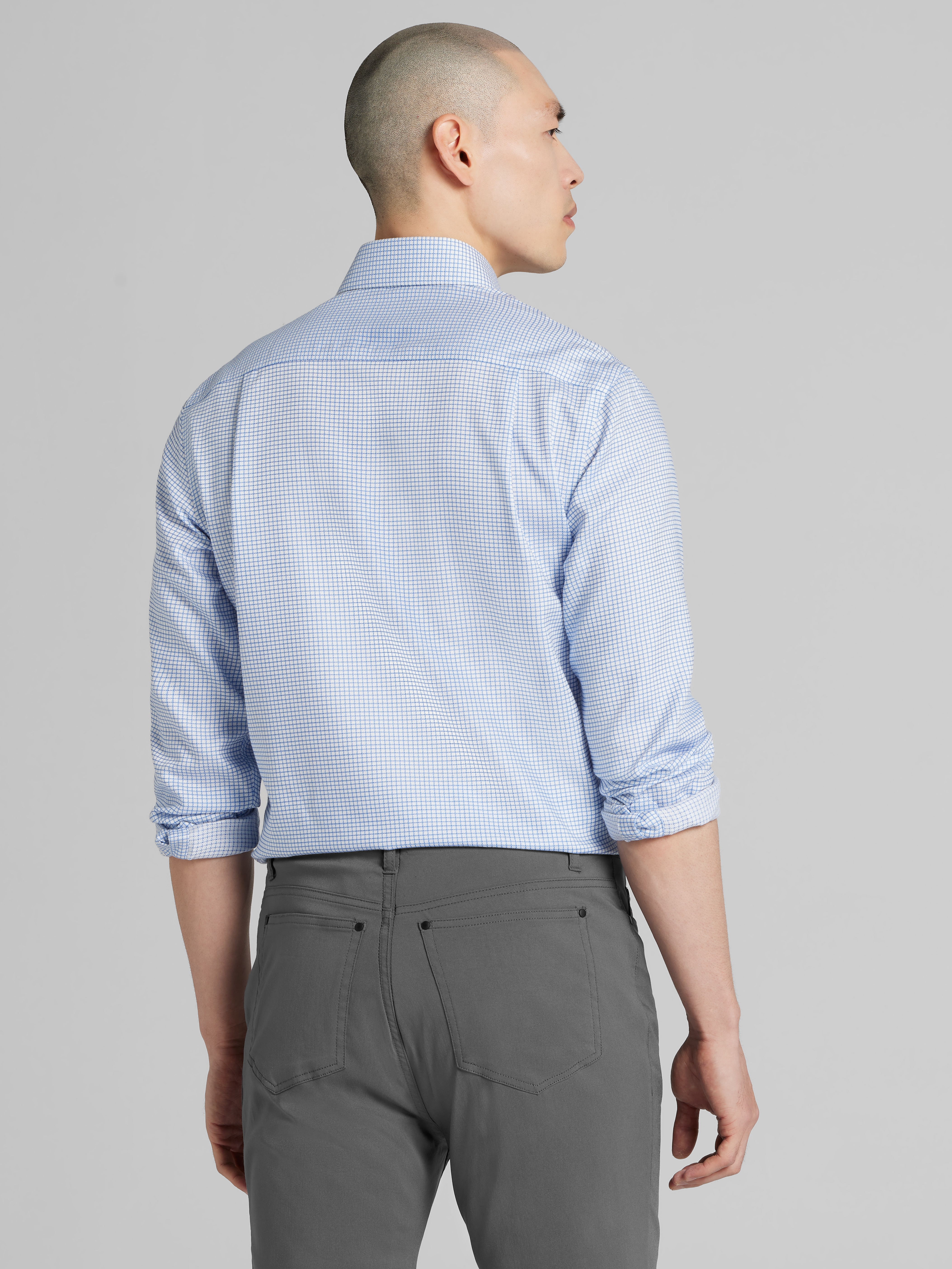 Classic Fit Small Tattersall Dress Shirt