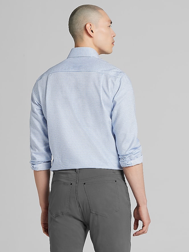 Pronto Uomo Classic Fit Small Tattersall Dress Shirt
