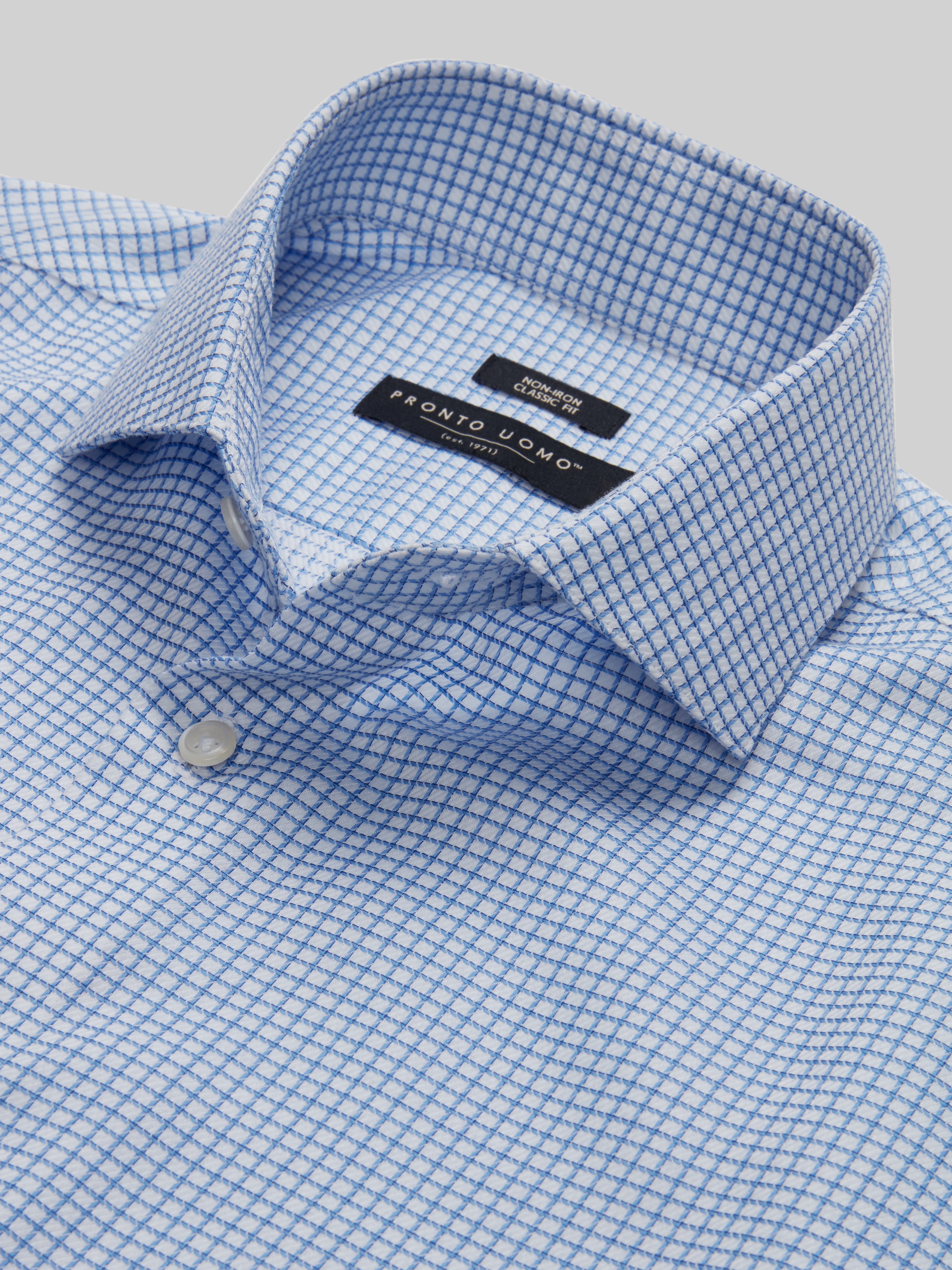 Classic Fit Small Tattersall Dress Shirt