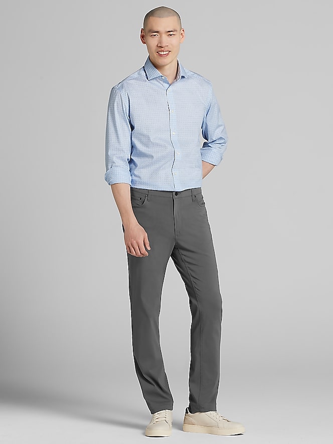Pronto Uomo Classic Fit Small Plaid Dress Shirt