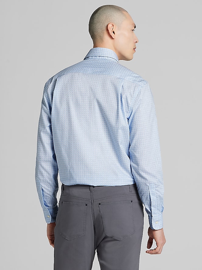 Pronto Uomo Classic Fit Small Plaid Dress Shirt