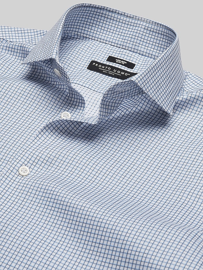 Pronto Uomo Slim Fit Check Dress Shirt