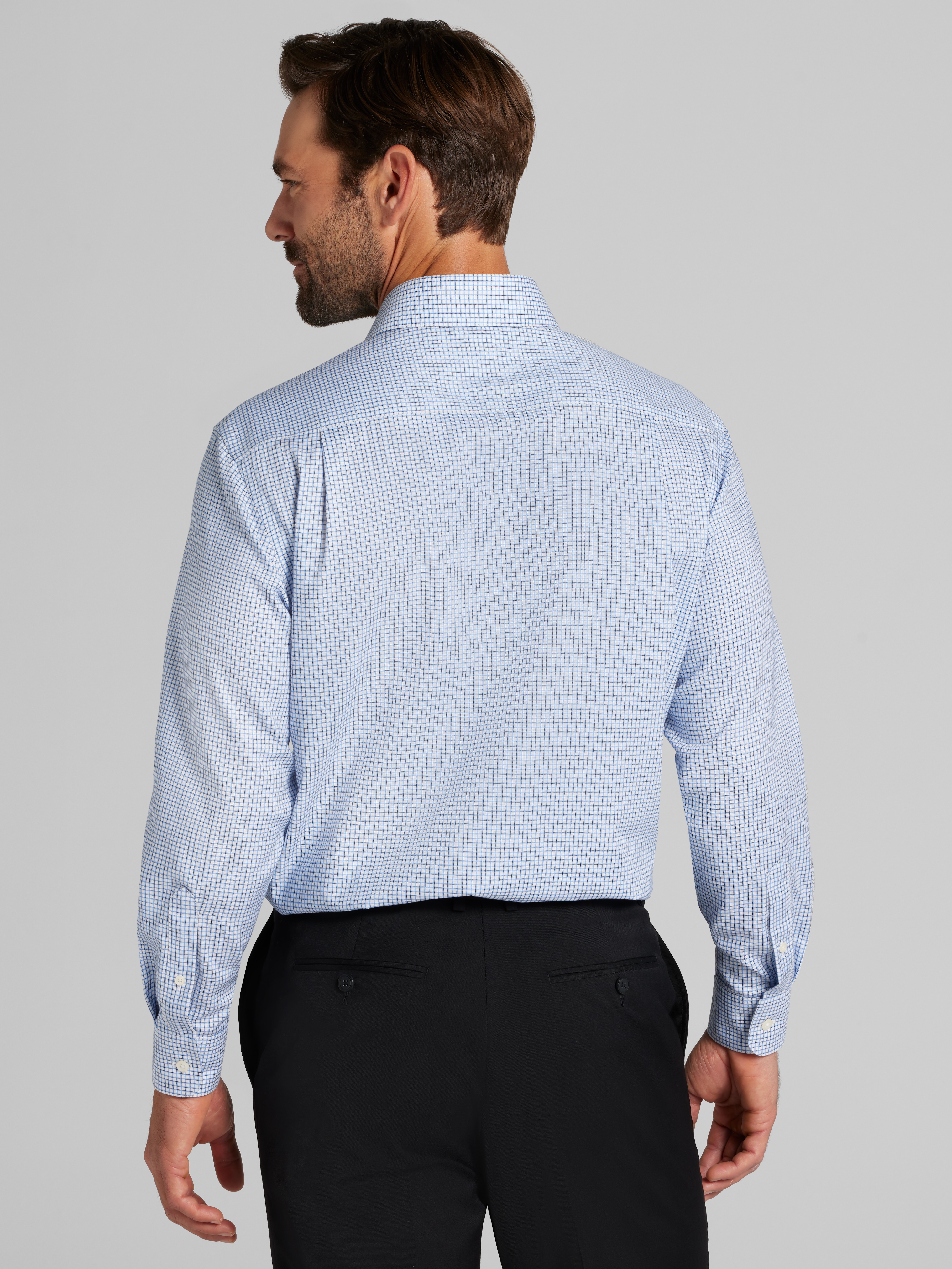 Slim Fit Check Dress Shirt