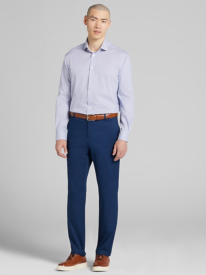 Pronto Uomo Classic Fit Mini Grid Dress Shirt
