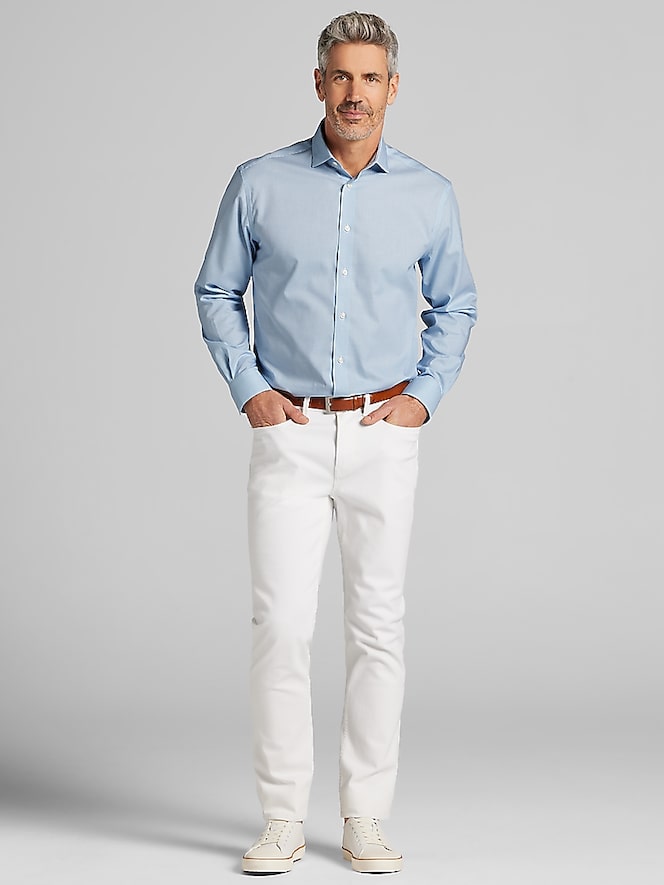 Pronto Uomo Classic Fit Mini Grid Dress Shirt
