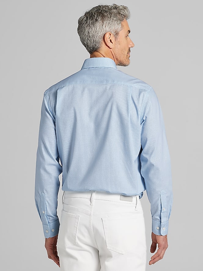 Pronto Uomo Classic Fit Mini Grid Dress Shirt