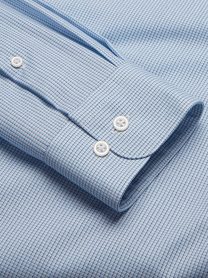 Pronto Uomo Classic Fit Mini Grid Dress Shirt