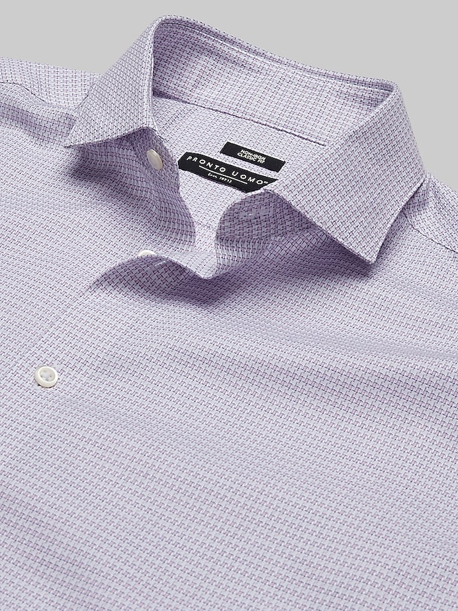 Pronto Uomo Classic Fit Houndstooth Dress Shirt
