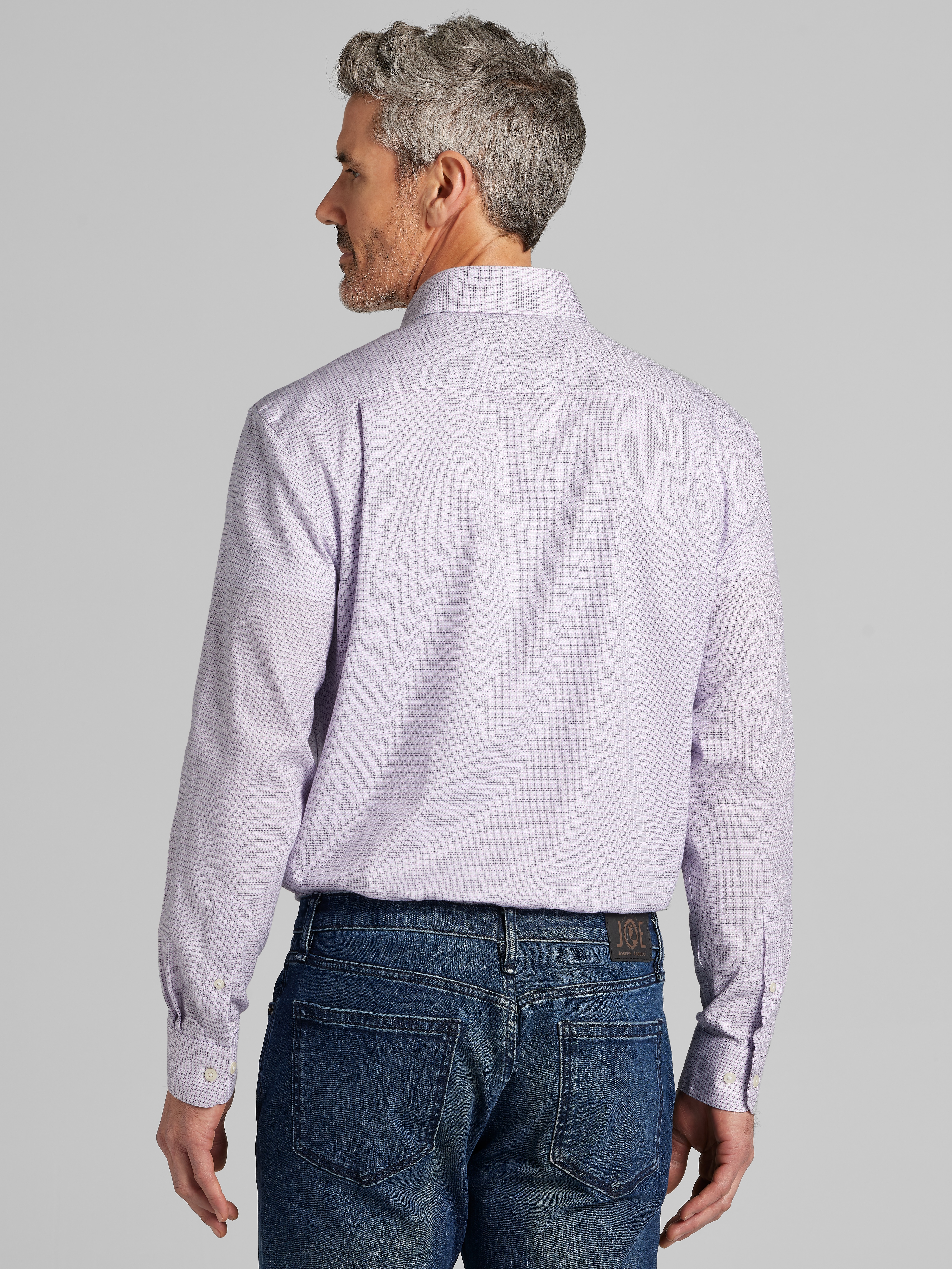 Classic Fit Houndstooth Dress Shirt