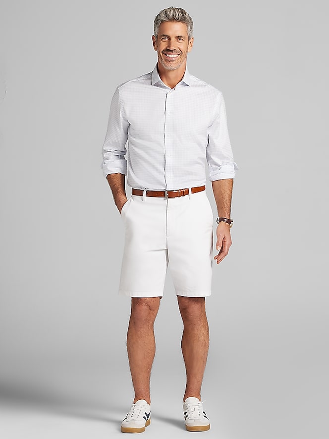 Pronto Uomo Classic Fit Herringbone Dress Shirt