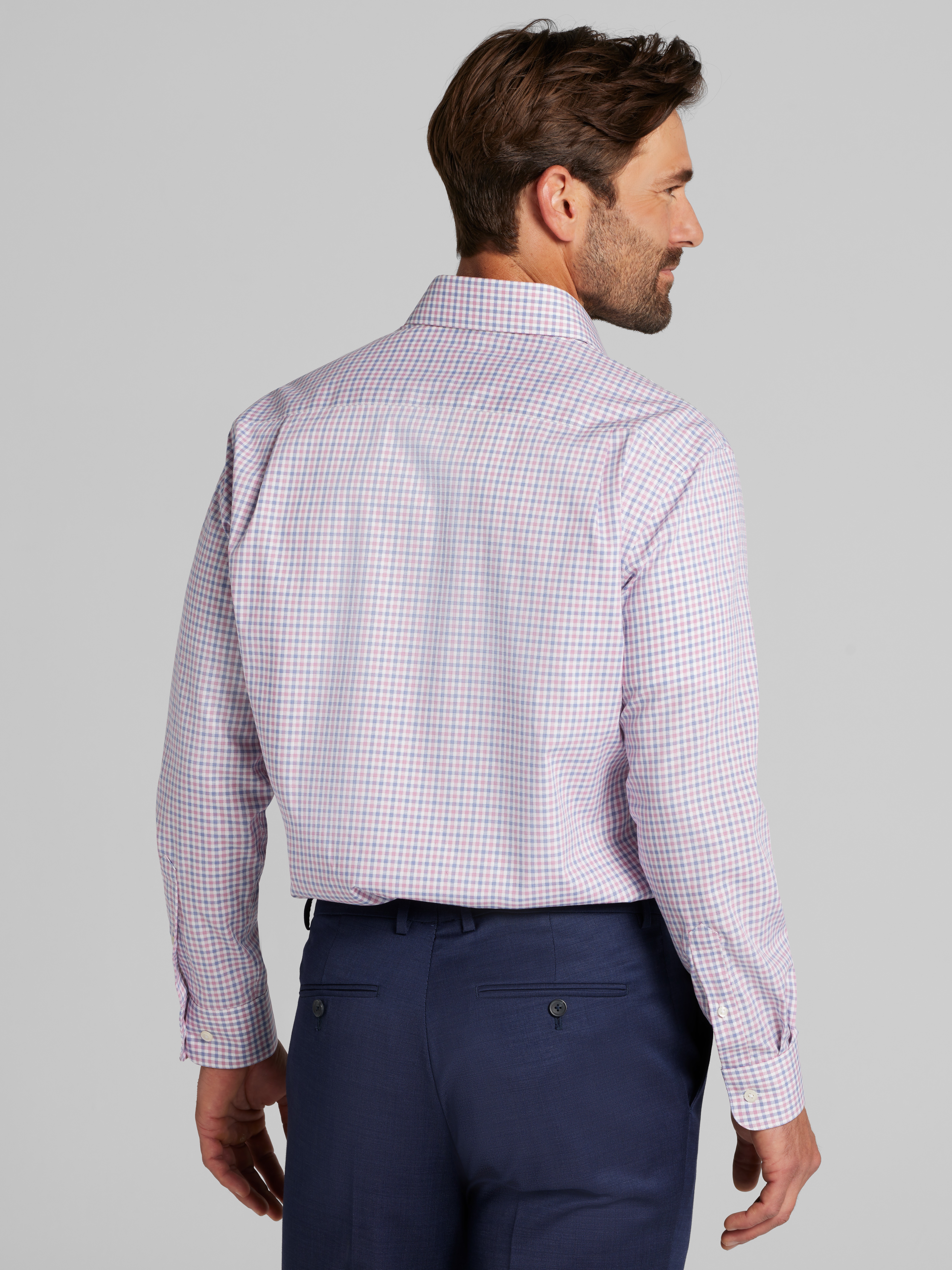 Slim Fit Tattersall Dress Shirt