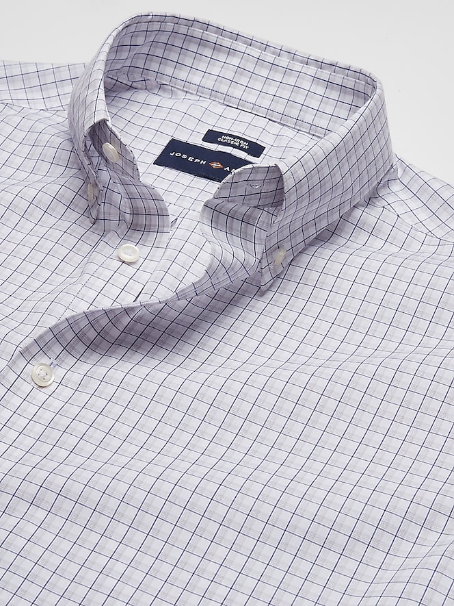 Joseph Abboud Classic Fit 100% Cotton Plaid Dress Shirt