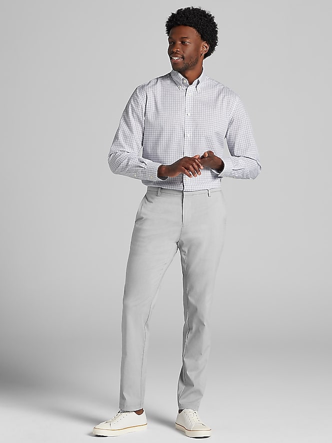 Joseph Abboud Classic Fit 100% Cotton Plaid Dress Shirt