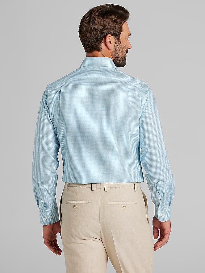 Joseph Abboud Modern Fit Mini Grid Dress Shirt