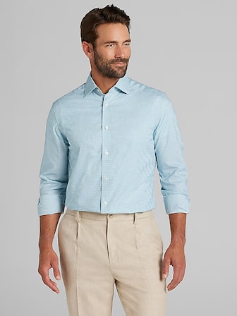 sachin and babi light blue dress Men's Green Button Down & Dress Shirts main image 0