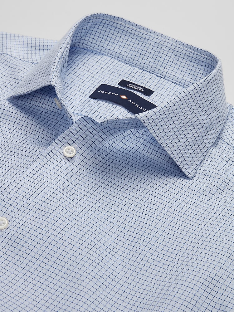 Classic Fit 100% Cotton Dress Shirt | Blue - Size: 16.5 34/35
