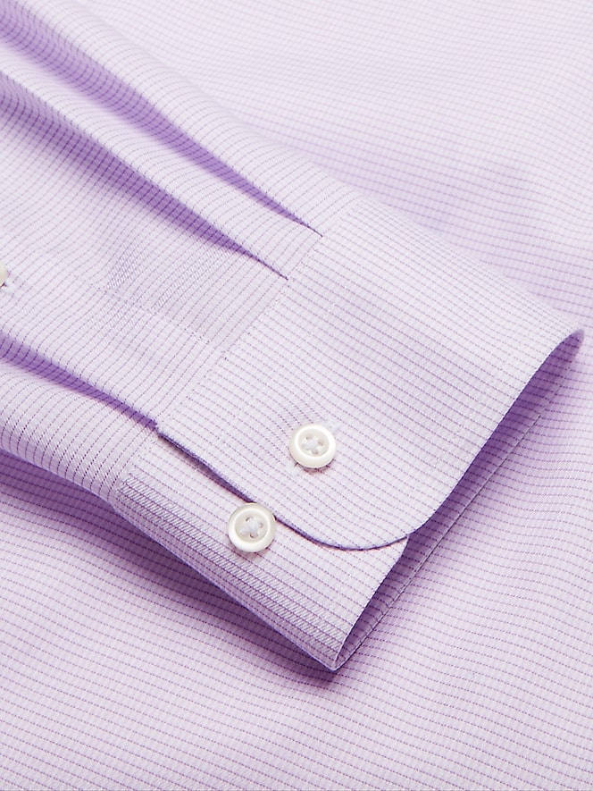 Joseph Abboud Classic Fit 100% Cotton Mini Grid Dress Shirt