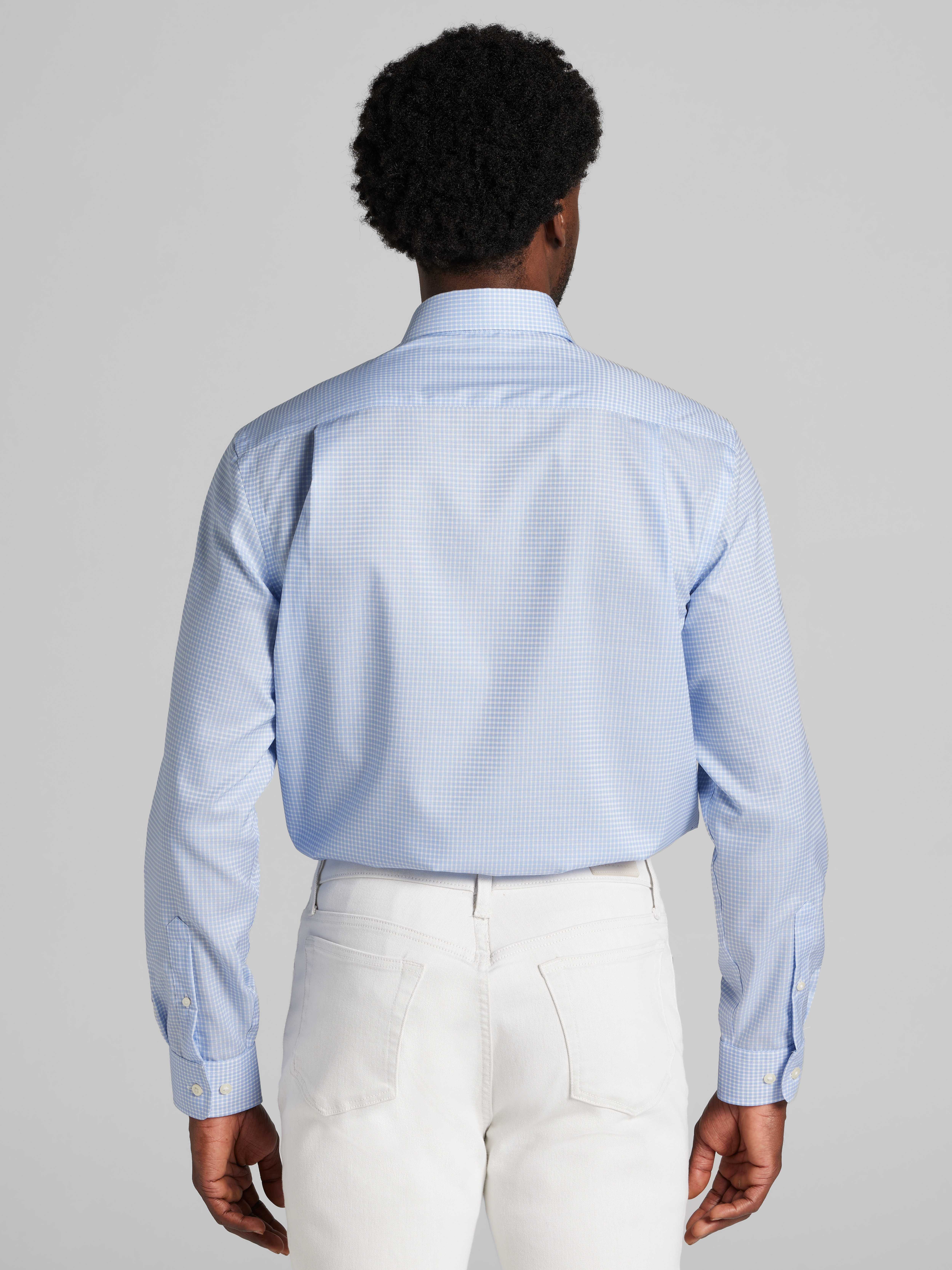 Classic Fit 100% Cotton Gingham Dress Shirt
