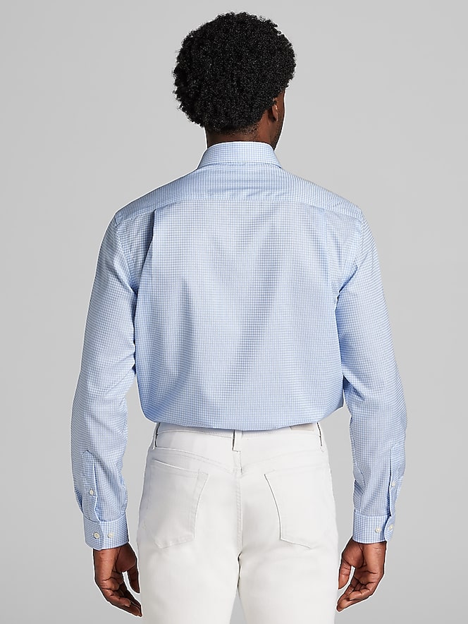 Joseph Abboud Classic Fit 100% Cotton Gingham Dress Shirt