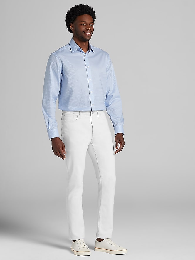 Joseph Abboud Classic Fit 100% Cotton Gingham Dress Shirt