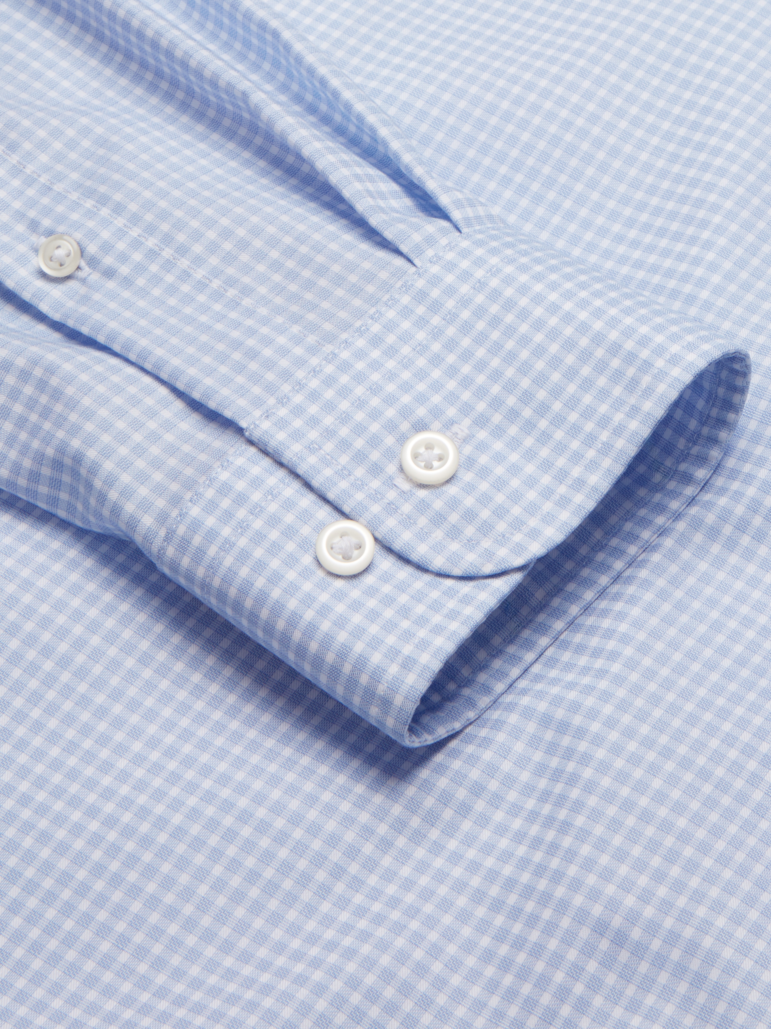 Classic Fit 100% Cotton Gingham Dress Shirt