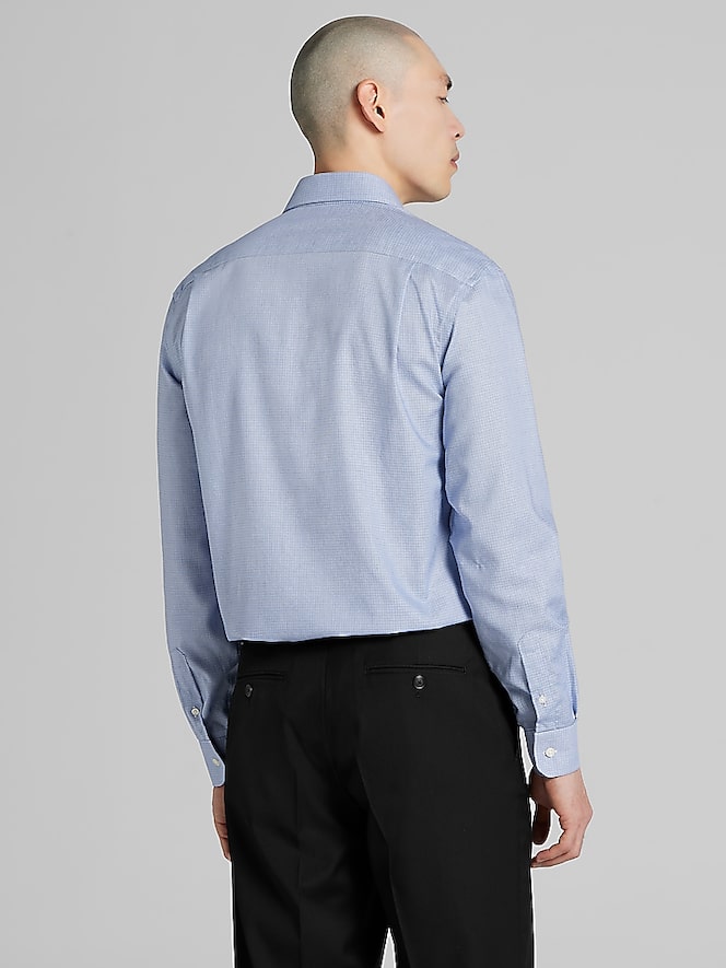 Joseph Abboud Classic Fit Solid Textured Dress Shirt