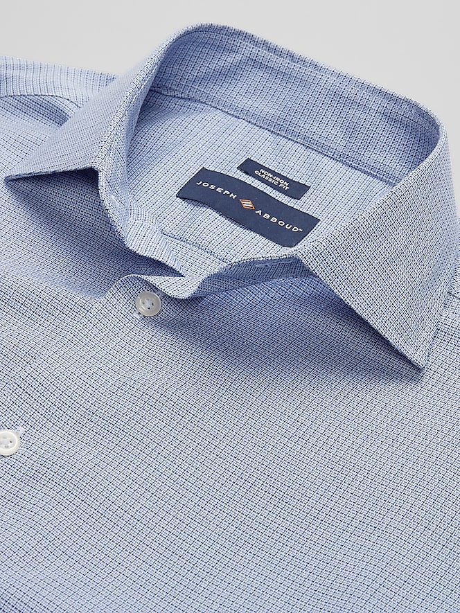 Joseph Abboud Classic Fit Solid Textured Dress Shirt