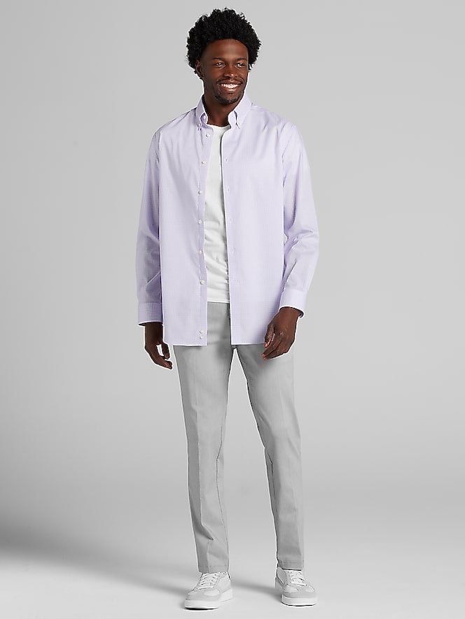 Joseph Abboud Classic Fit Mini Check Dress Shirt