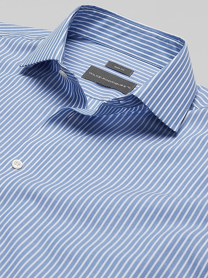 Wilke-Rodriguez Slim Fit Stripe Dress Shirt