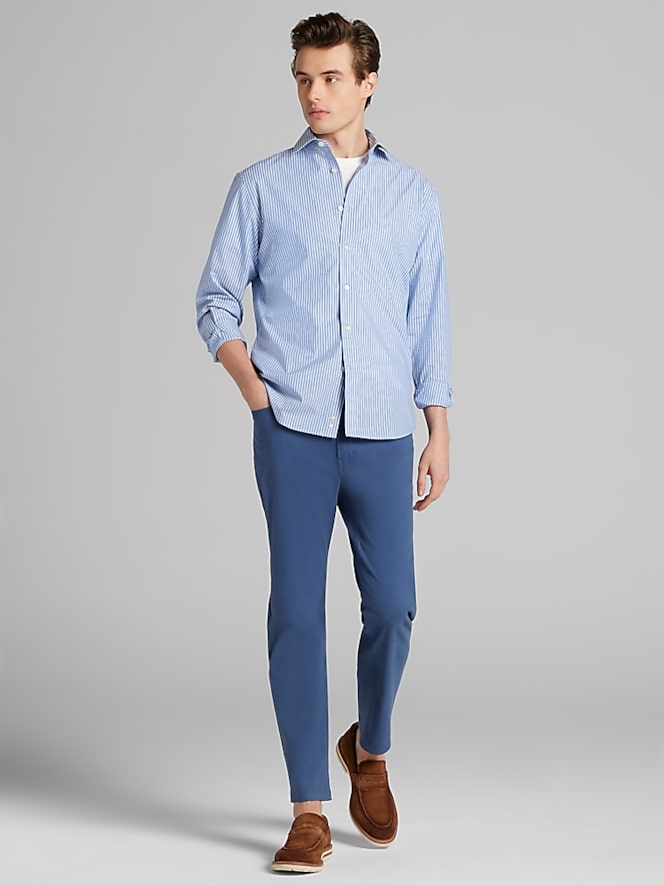 Wilke-Rodriguez Slim Fit Stripe Dress Shirt