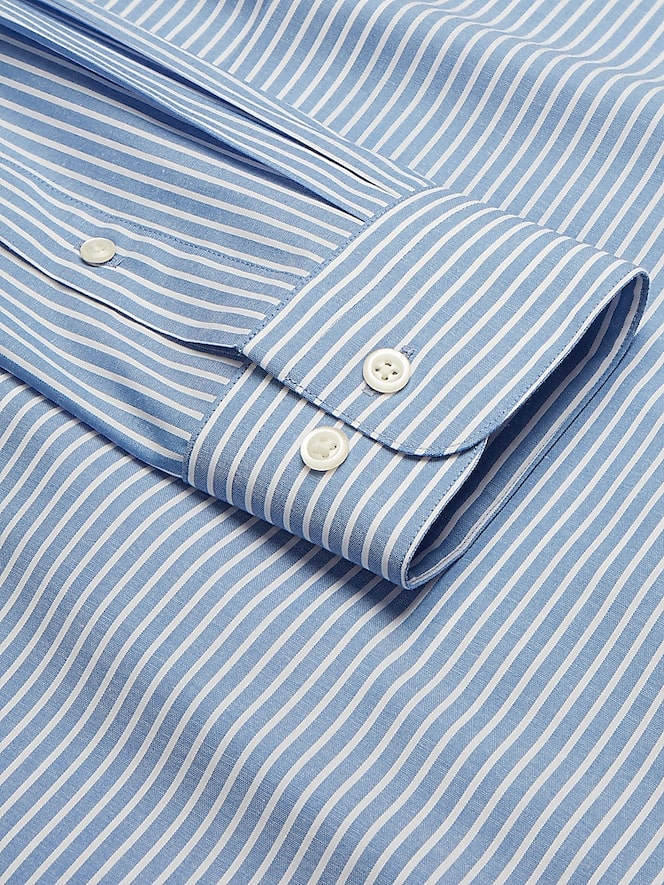 Wilke-Rodriguez Slim Fit Stripe Dress Shirt