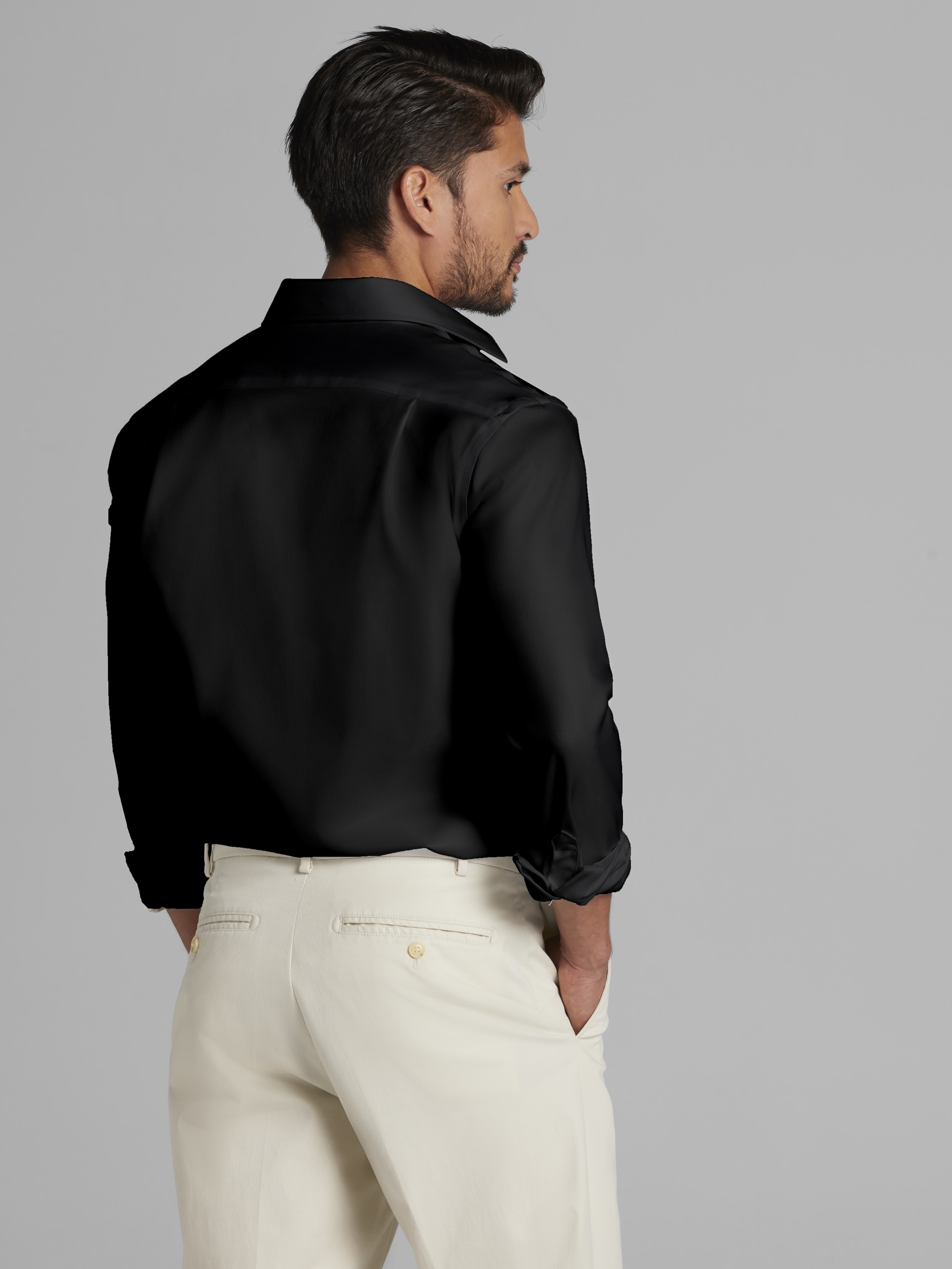 Modern Fit Wrinkle-Resistant 100% Cotton Dress Shirt