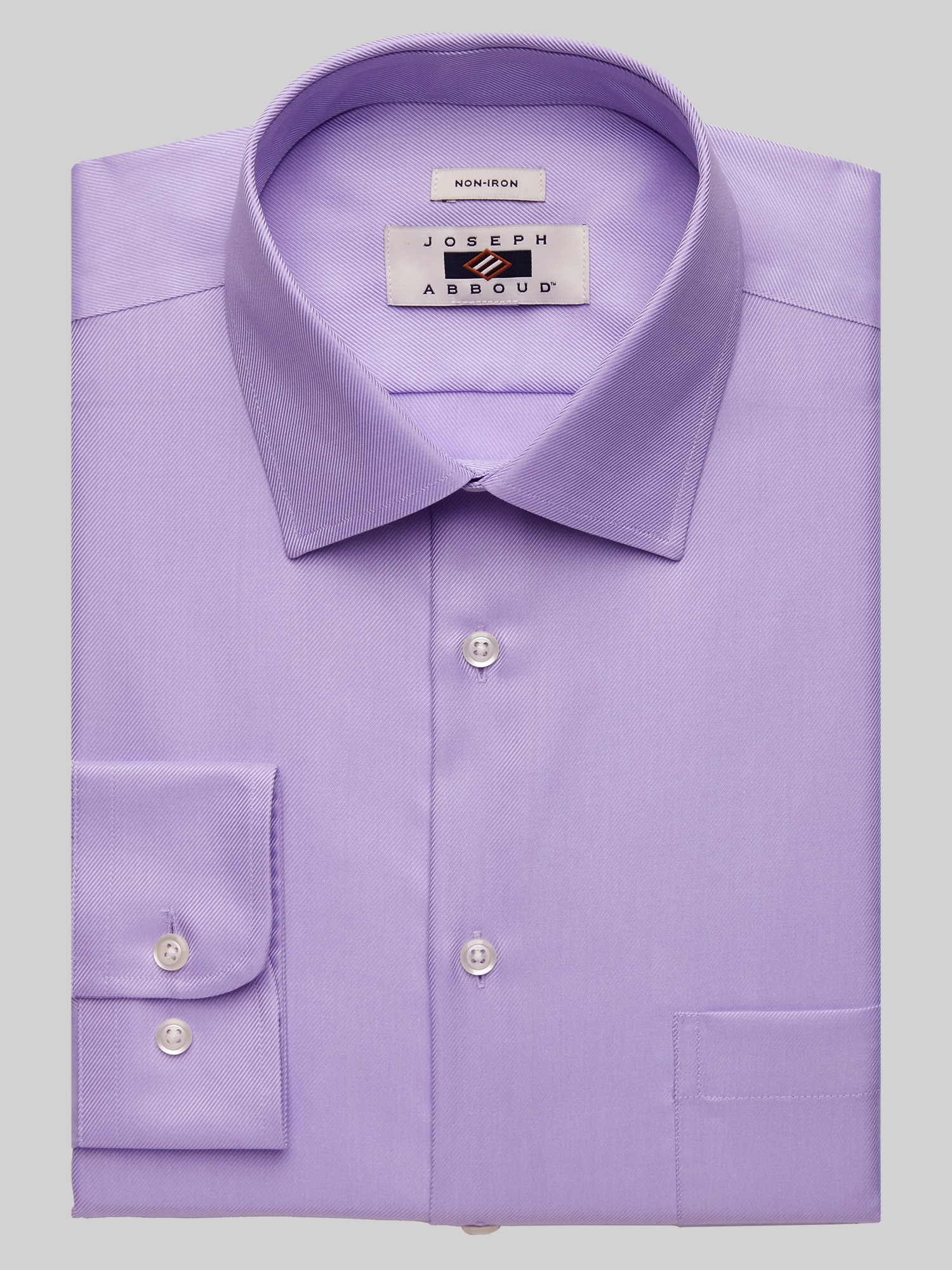 Joseph Abboud Modern Fit Solid Dress Shirt, White | Men's Wearhouse