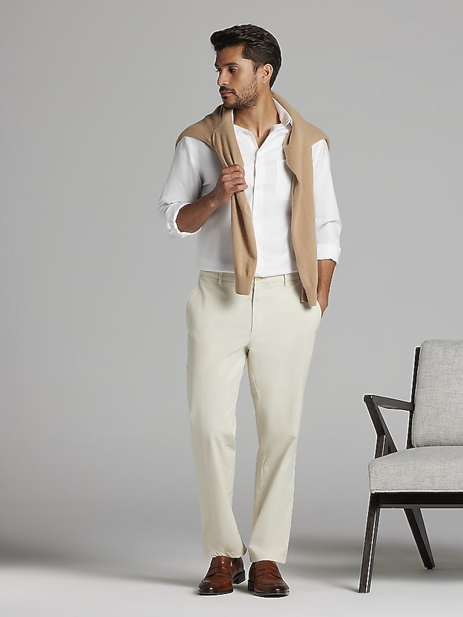 Joseph Abboud Classic Fit Wrinkle-Resistant 100% Cotton Dress Shirt